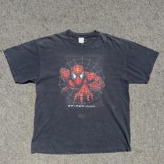 【極上ブラックフェード】 スパイダーマン Tee マーベル 90s 00s XL