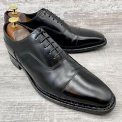 448【極美品】REGAL ストレートチップ 内羽根　革靴　黒 25.0cm