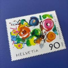 6232 外国切手 スイス 1988年 ティンゲリー 抽象画「メタ
