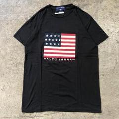 90s USA製 POLO SPORT ポロスポーツ Tシャツ S ブラック