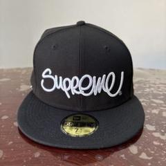 Supreme 黒 キャップ 7 1/2 - メルカリ