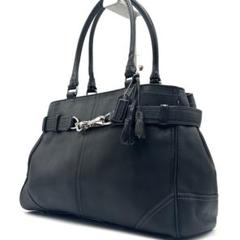 新着 訳あり】 COACH コーチ トートバッグ ブラック タッセル バッグ
