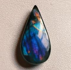 超美品☆　パープル　ラブラドライト　天然石　ルース　カボション I9