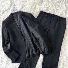 54【美品】ユニクロ/スーツセレクト　セットアップスーツ パンツ XS 黒