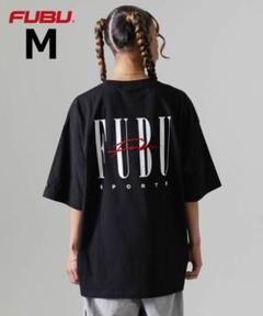 FUBU フブ ロゴ Tシャツ メンズ ブラック 黒 ヒップホップ Mサイズのサムネイル