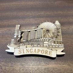 シンガポール 木製マグネット