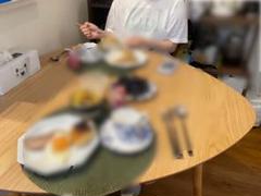 NOCE 三角ダイニングテーブル 茶色 used NOCE 三角ダイニングテーブル 茶色 used