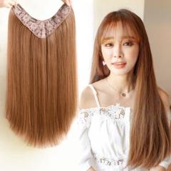 ウィッグ　ライトブラウン　ストレート　医療　自然 セミロング