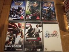psp6セット　モンハン2.2g.3　ウイイレ FF ゴッドイーター他