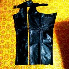 vanson ブラックレザー チャップス 24 VANSON - VANSON バンソン レザーパンツ バイク 本革 チャップス