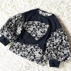 i*m様 【極美品✨】ルールロジェット 長袖ブラウス ドット 花柄 バルーン 黒 i*m様 【極美品✨】ルールロジェット 長袖ブラウス ドット 花柄