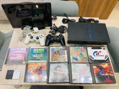 ［MJ0001］【届いてすぐ遊べる！】プレステ２本体　ソフト10本　液晶テレビ MJ0001］【届いてすぐ遊べる！】プレステ2本体 ソフト10本 液晶