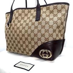GUCCI グッチ トートバッグ GG柄 211134 GGスプリーム レザー