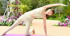 emmi yoga エミヨガ アートフラワープラトップとレギンスセット
