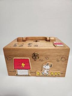スヌーピー&ウッドストック 小物収納木製ビンテージ昭和レトロ