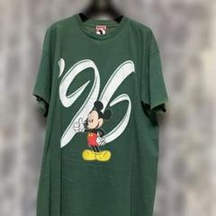Disney ミッキーマウス 90sアメリカ製ヴィンテージTシャツ カーキ