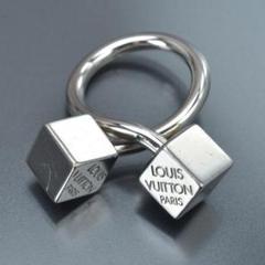 極美品】ルイヴィトンスカーフリングLVロゴテキスタイルブローチ