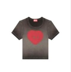 DIESEL ハートプリント Tシャツ 半袖M DIESEL（ディーゼル）の「Diesel - ハートプリント Tシャツ
