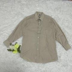 LANVIN ランバン 綿100% 長袖シャツ ベージュ メンズ　41-78