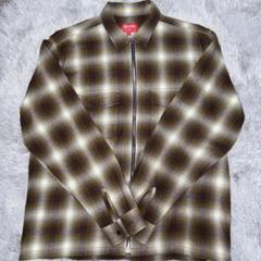 Supreme Shadow Plaid Flannel Zip Shirt Mのサムネイル