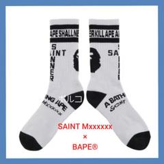 【新品】A BATHING APE × SAINT Mxxxxxxx ソックス