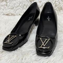 【美品】ルイヴィトン　マドレーヌ・ライン　パンプス　サークルロゴ　LV