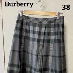 Burberry バーバリーロンドン メガチェック プリーツスカート シルク