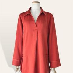 ❤️美品 ジュリエッタ オレンジ フィッシュテールスキッパーチュニックシャツ L