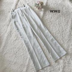 ライトグレー フレアパンツ F オフィスカジュアル W.W.G
