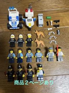 LEGO レゴ シティ 消防士 警察官 バイク 警察犬 泥棒 強盗犯 ポリス