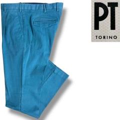 J6260 新品 PT torino ストレッチコットンワンプリーツパンツ 48
