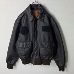 USA製 A-2 レザージャケット 40 ダークブラウン 本革 美品