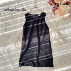 ⚫︎31Sonsdemode シフォン袖ドッキングワンピース（36）重ね着