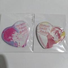 2種セット　ナカまであいして　楪　くじメイト　D賞　 ハート缶バッジ　百瀬あん