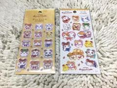 ダイソー セリア ハム太郎 ぷっくりシール 2点