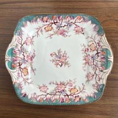 桜の頃　19世紀サルグミンヌ 　ピンクのミントン皿（24.8㎝） アンティーク MINTON - フランスアンティーク サルグミンヌミントン252 カップ