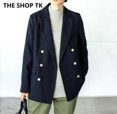 THE SHOP TK ザショップティーケー　金ボタン　紺ブレ　M ジャケット ザショップtk テーラードジャケット 金ボタン 紺ブレ シア