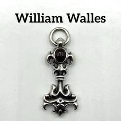 William Walles シルバー ペンダント トップ ルビー クロス