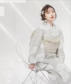 Dita 浴衣 万寿菊の咲きちらし 2025 浴衣5点セット(ゆかた・帯・下駄・着付けマニュアル