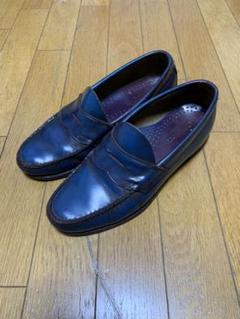 美品 GLENFORD 41 スエードペニーローファー シューズ