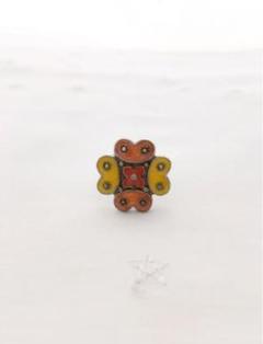 お値下げ!お花のリング ヴィンテージ ビンテージ レア オレンジ イエロー