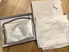 JIMMY CHOO シルバー クラッチバッグ