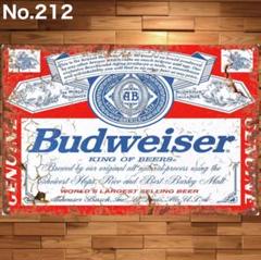 ブリキ看板 バドワイザー Budweiser ビール レトロ サビ風No.212