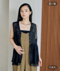 LEPSIM シアー刺繍アソートノースリブラウス - メルカリ