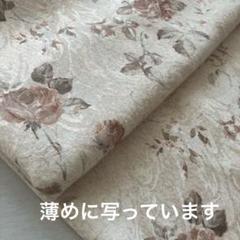ハギレ ジャガード生地　バラ柄