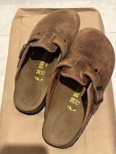 BIRKENSTOCK ブラウン サボ・クロッグサンダル 39 BIRKENSTOCK ビルケンシュトック Boston ボストン HABANA ハバナ