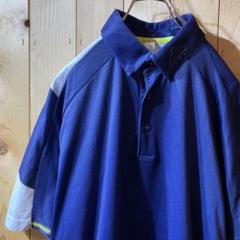 ss4646 adidas アディダス 半袖ポロシャツ 紺 白 L