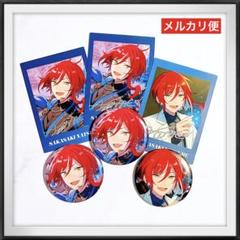 新品⭐︎ プロセカ あんスタ コラボ ぱしゃっつ ホログラム 缶バッジ 夏目 ①のサムネイル