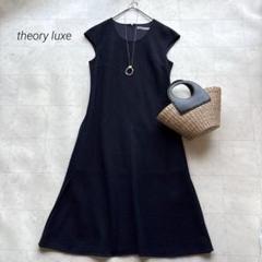 【希少4 XLサイズ】theory ブラックワンピース 4 美品✨ Theory セオリー ワンピース ブラックフォーマル size4