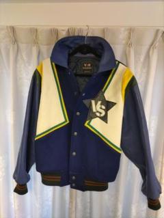 激レア/美品✨VAN JACKET スタジャン 70周年 紺×赤 袖レザー L